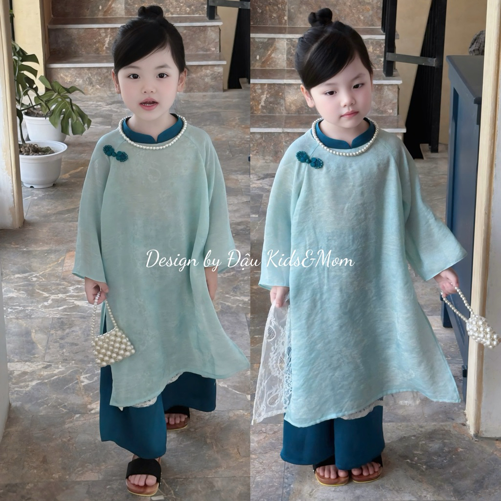 Áo dài Thiên Thanh - Set áo dài cặp cho bé trai, bé gái chất liệu lụa gấm 5 images upload woo2F2ac55efd3a0886d3be2ea7070fbdcbe2 6