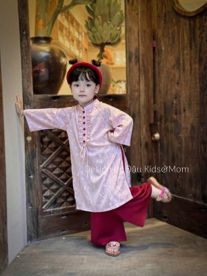 Áo dài Như Ý - Set áo dài lụa gấm cho mẹ và bé gái diện Tết và Trung Thu 7 images upload woo2F02a41c03332f8460c78e2664676a3859