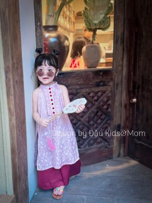 Áo dài Như Ý - Set áo dài lụa gấm cho mẹ và bé gái diện Tết và Trung Thu 6 images upload woo2Fc7305f6c1a019373fb746e748c6d7dd5