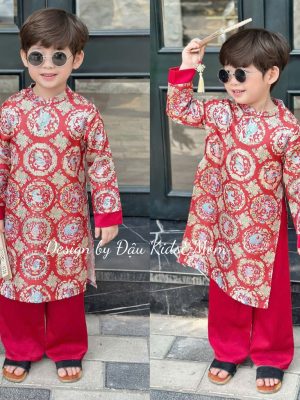 Áo Dài Gấm Kim Long Cho Bé Trai – Sang Trọng Cho Bé Yêu Ngày Tết 2 images upload woo2F736e31f26e9b92a44e22caaf4a913cc8